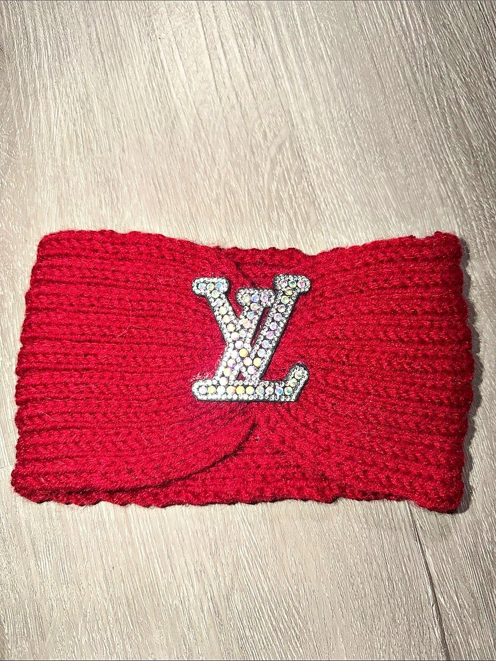 Louis Vuitton Red Jeweled Hair Headband